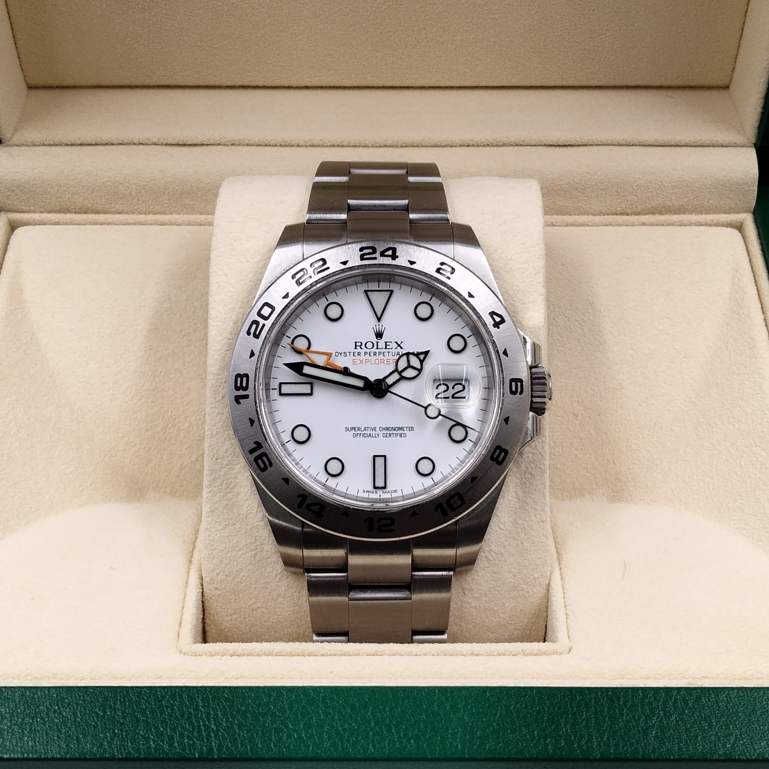 ロレックス エクスプローラーⅡ 216570 白文字盤の買取価格相場｜ブランド品の高価買取はエステメ