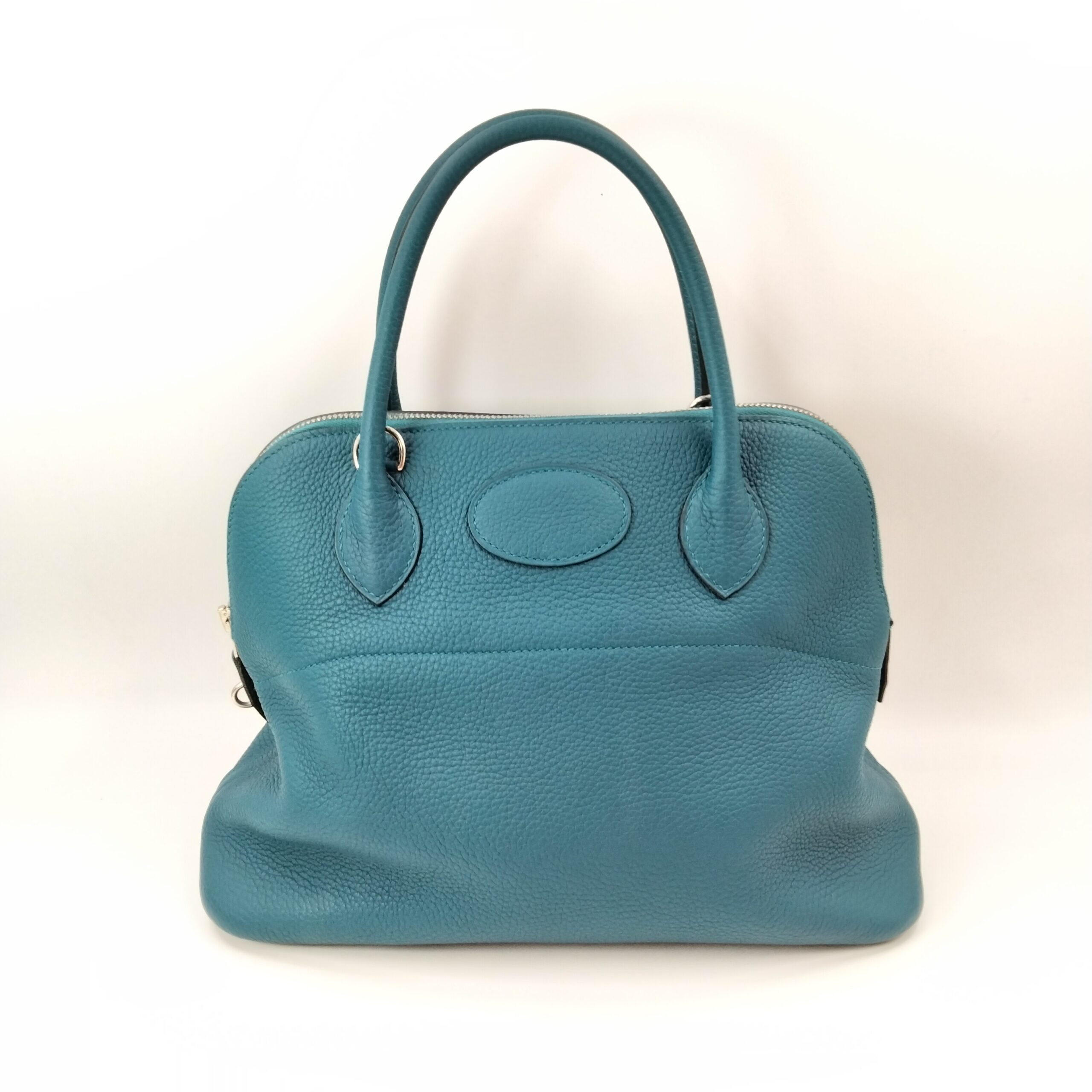 エルメス ボリード31 トリヨンクレマンス ブルージーン シルバー金具の  