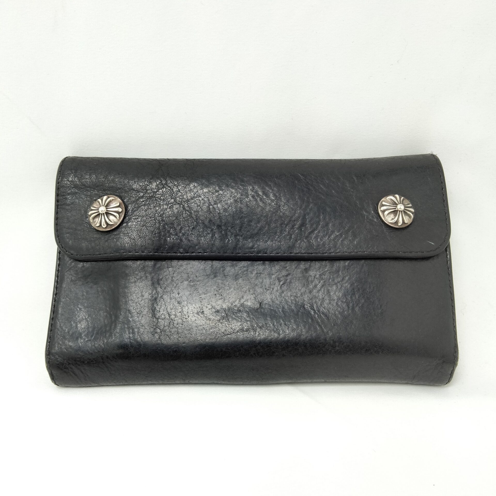 クロムハーツ ブリーフケース レザー ブラック CHプラス CREEPY BAG