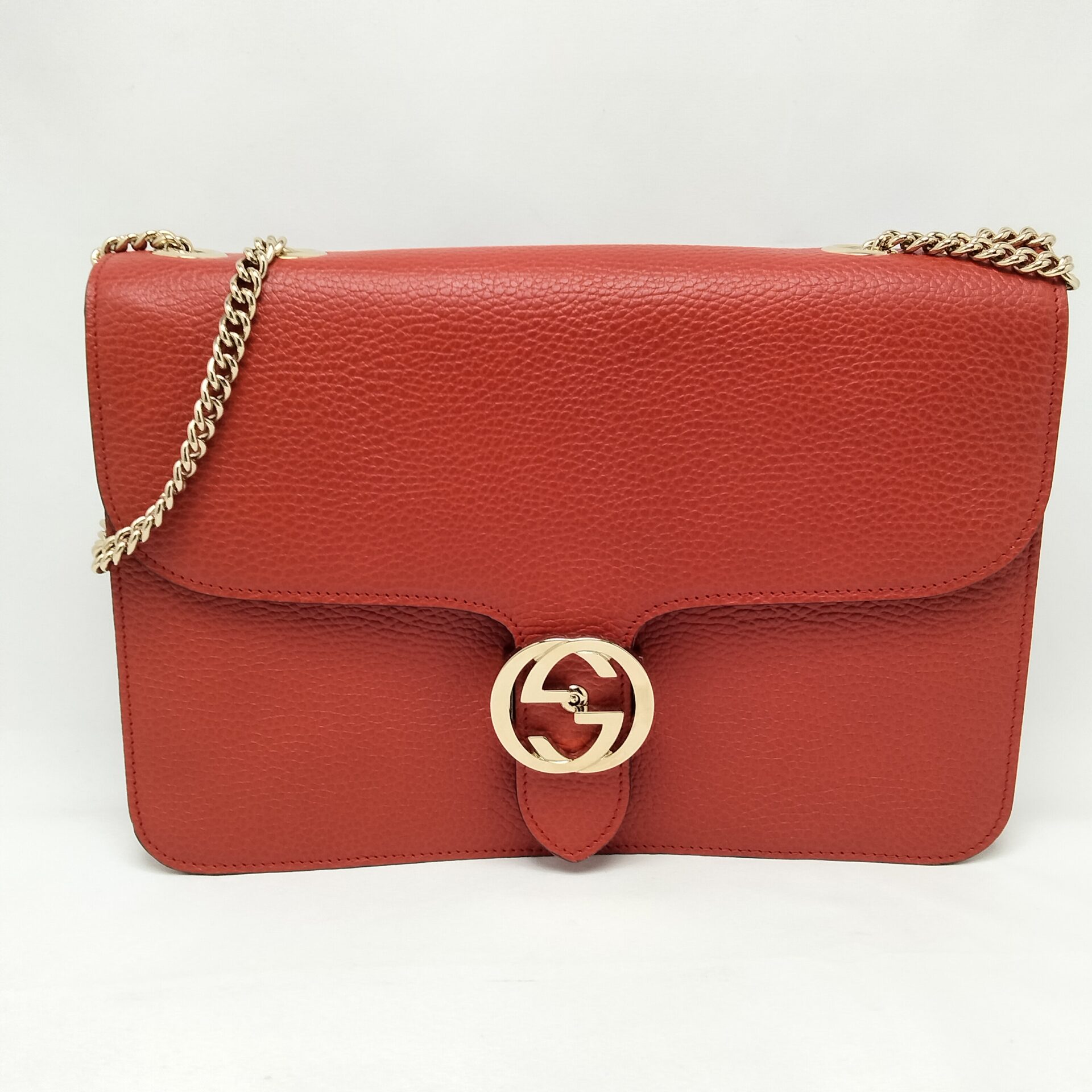 グッチ ソーホー レザー 2WAYハンドバッグ レッド 369176の買取価格